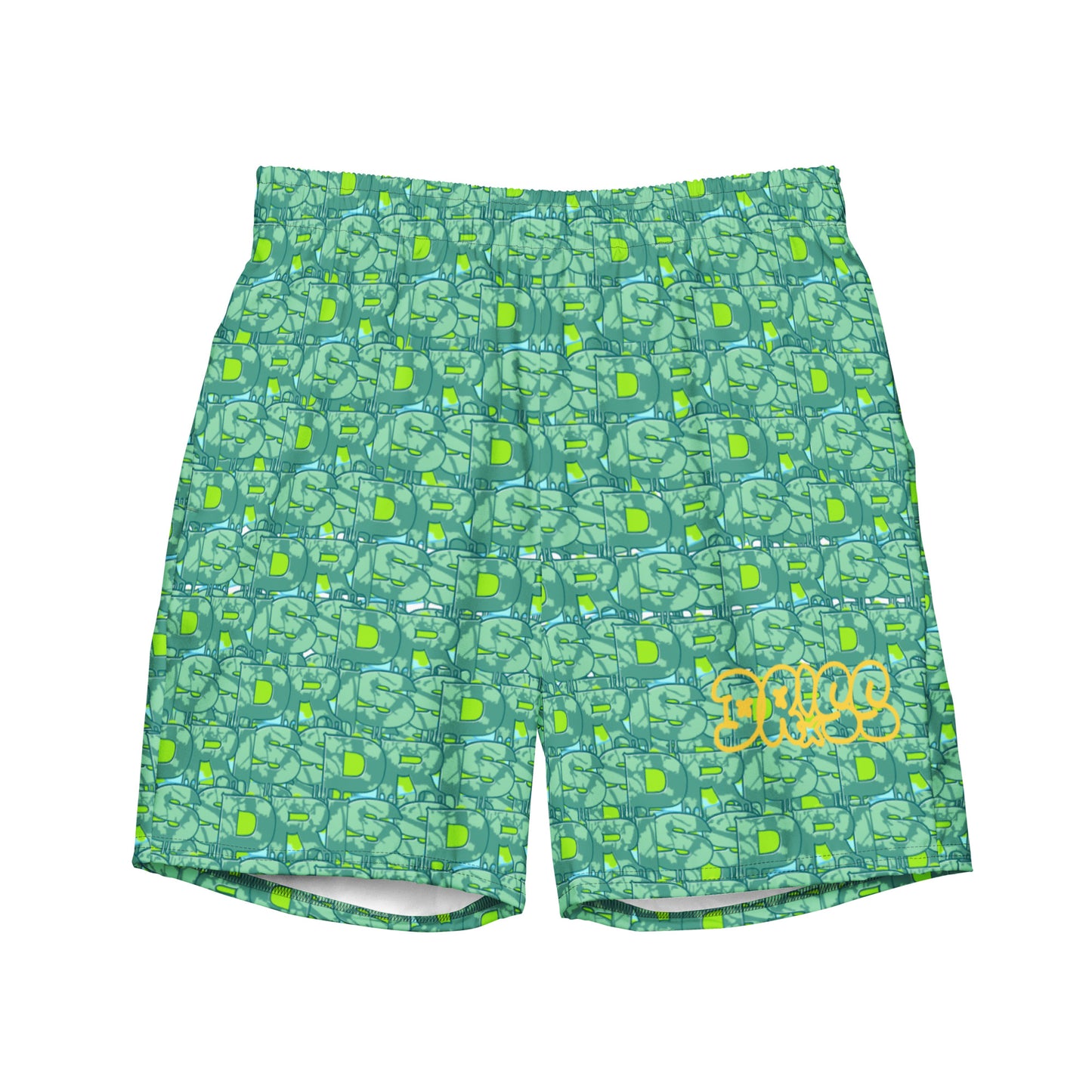 Driss "St. Patrick Special" All-Over Print Recycled Swim Trunks