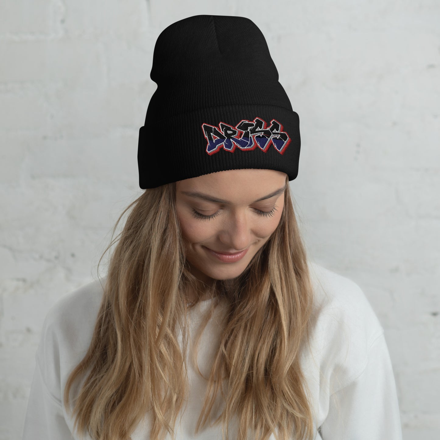 Stitched Driss Logo Cuffed Beanie