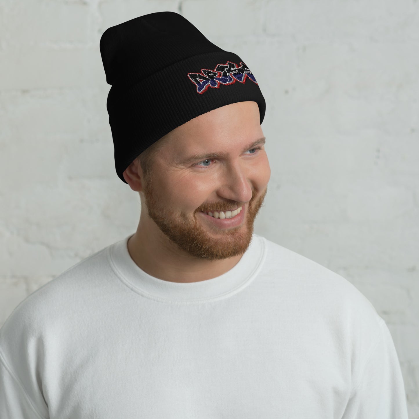 Stitched Driss Logo Cuffed Beanie