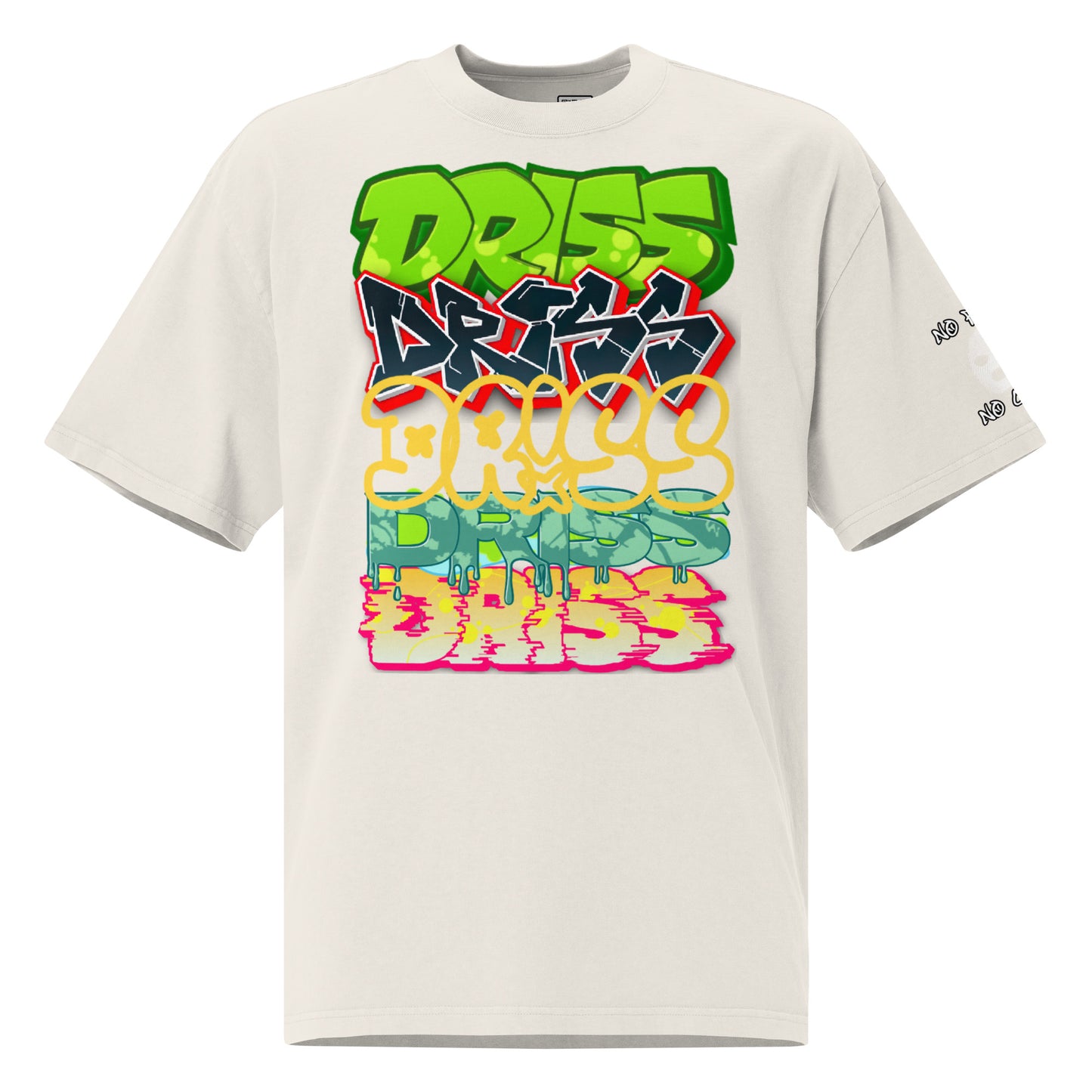 DR!SS - "Grafitty Overhaul" Oversized faded t-shirt