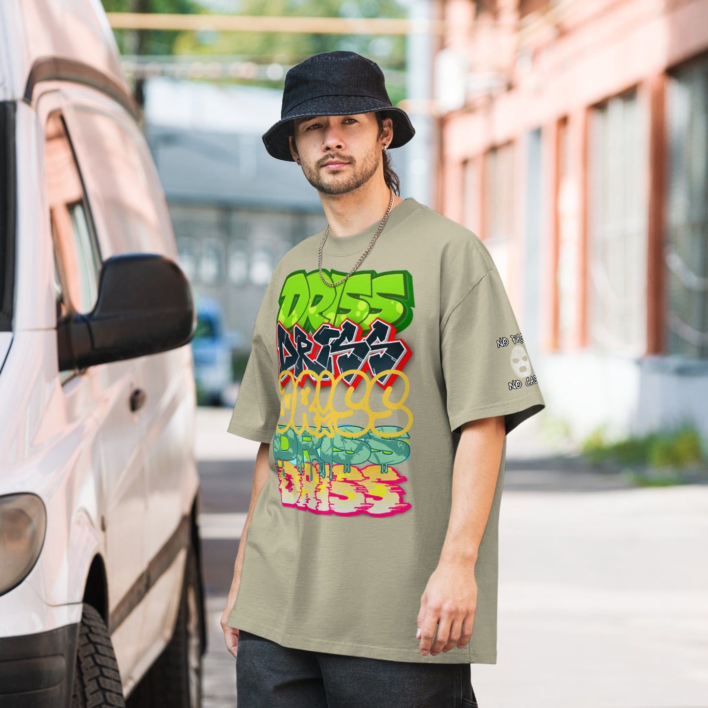 DR!SS - "Grafitty Overhaul" Oversized faded t-shirt