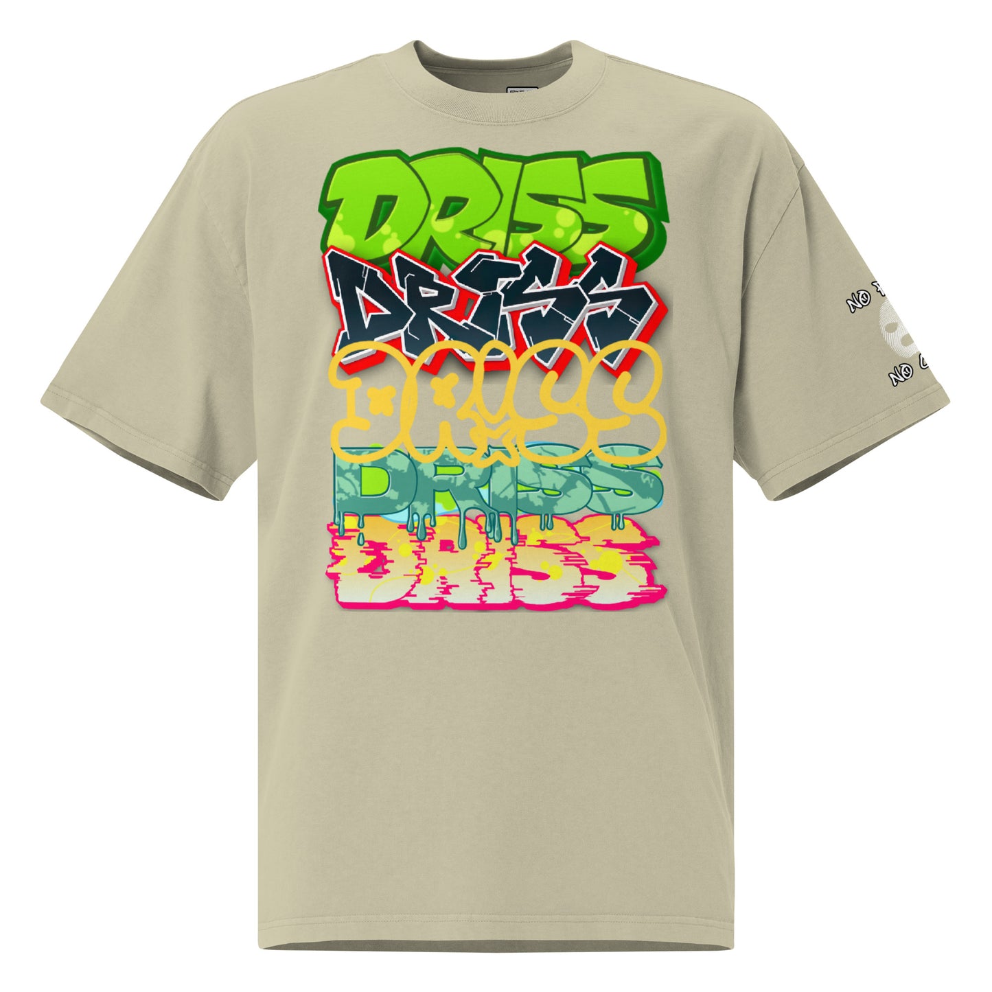 DR!SS - "Grafitty Overhaul" Oversized faded t-shirt