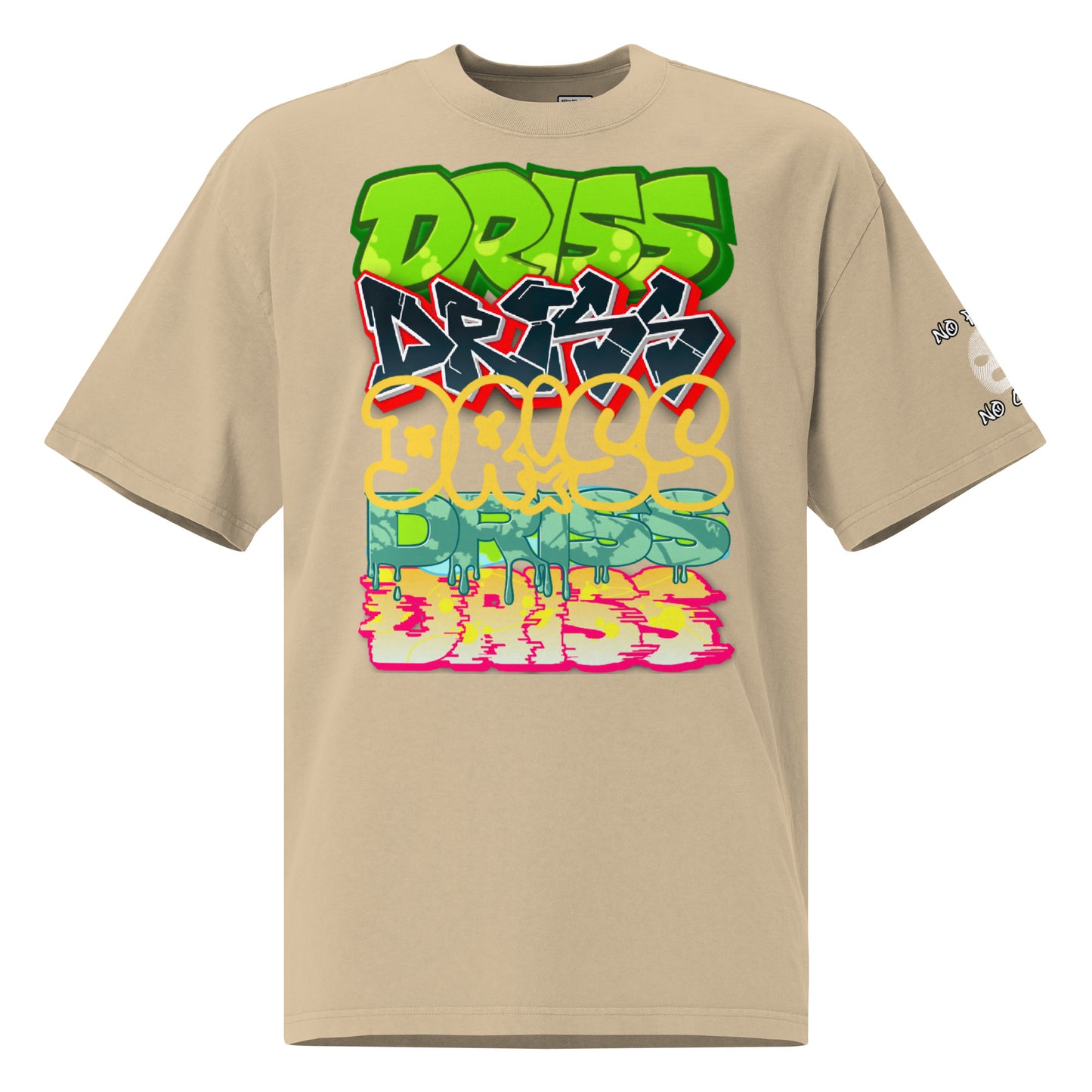 DR!SS - "Grafitty Overhaul" Oversized faded t-shirt